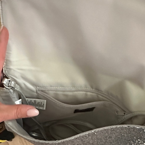 H&M Glitter Silver Glitter Envelope Clutch - Picture 9 of 9